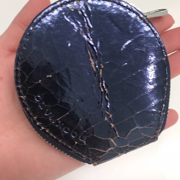 Marc Jacobs metallic blue distressed coin wallet - Picture 3 of 4